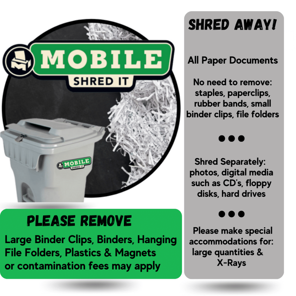 guidelines for paper shredding dallas 