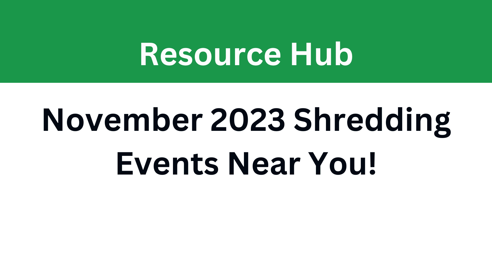 Free Paper Shredding in DFW: November 2023 - Mobile Shred IT